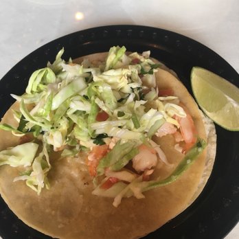 Rivera's - Shrimp soft taco, Baja sauce was delicious - Mexican Near Me - Long Beach, California Rivera's - Shrimp soft taco, Baja sauce was delicious - Mexican Near Me - Long Beach, California