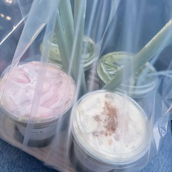 Junbi - Cold Strawberry Matcha Latte**  Cold strawberry matcha foam - Coffee & Tea Near Me - Garden Grove, California