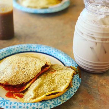 El Burro Veloz - Gorditas- Chicharrón(pork) and Nopales (cactus) with fresh Horchata. - Mexican Near Me - Antioch, California