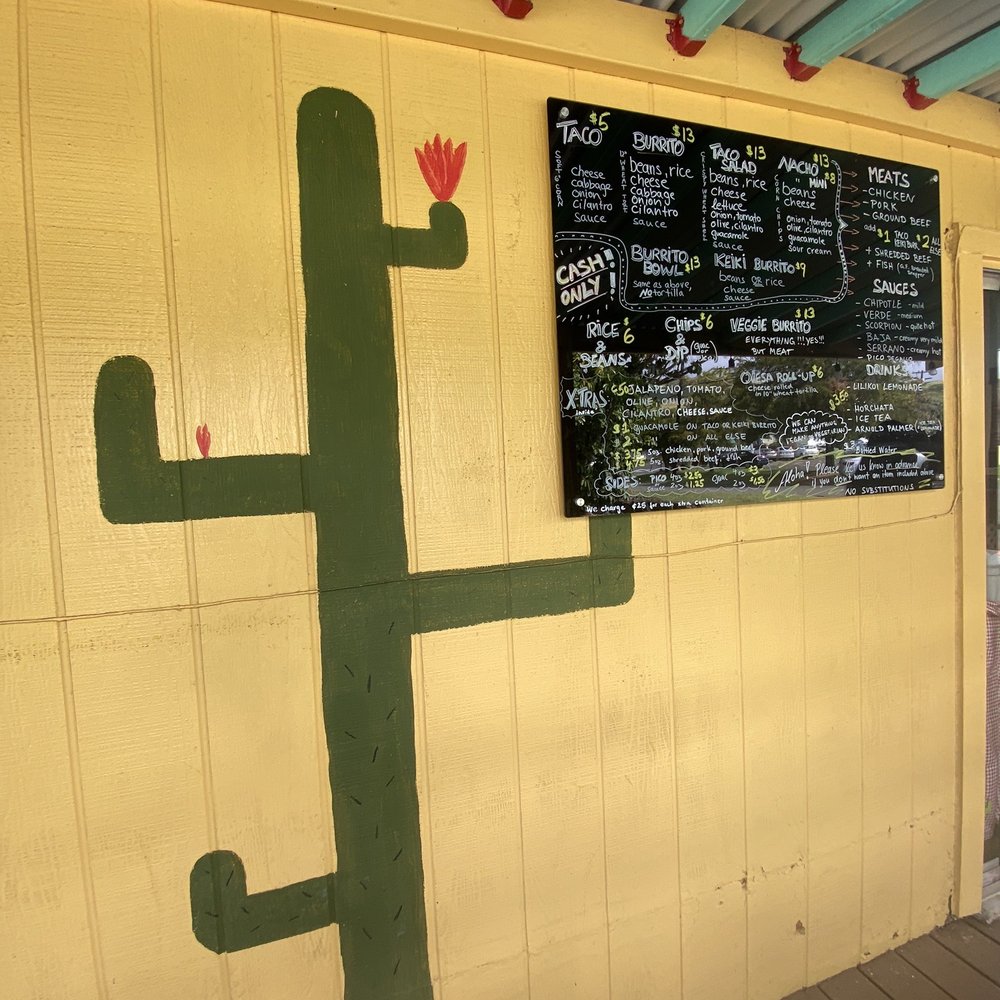 Taco tita - Outside menu - Tacos Near Me - Naalehu, Hawaii