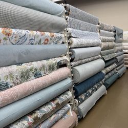 Fabrics & Furnishings - Both of aqua and blue fabrics