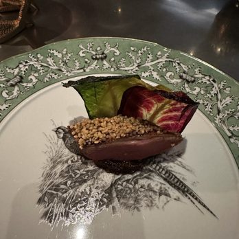 Alinea - we are eating the bird on the plate. - New American Near Me - Chicago, Illinois