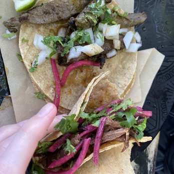 EATACO - A barbacoa and a steak taco - Tacos Near Me - Northbrook, Illinois