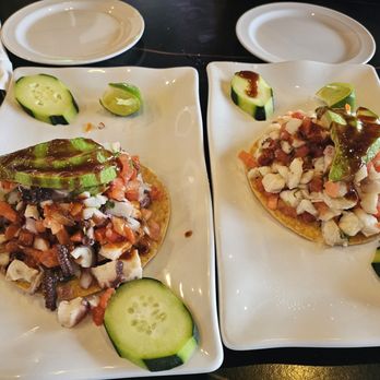 BarraCruda TexMex & Mariscos - Octopus and Ceviche Tostadas - Seafood Near Me - Little Elm, Texas