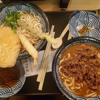 Kineya Mugimaru - Tempura Udon + Curry Beef Udon - Noodles Near Me - London, XGL