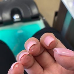 Andy's Nails - She left clumps under my nails and all around my skin