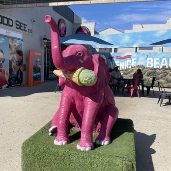 Venice Beach Boardwalk - Pink Elephant - Beaches Near Me - Venice, California