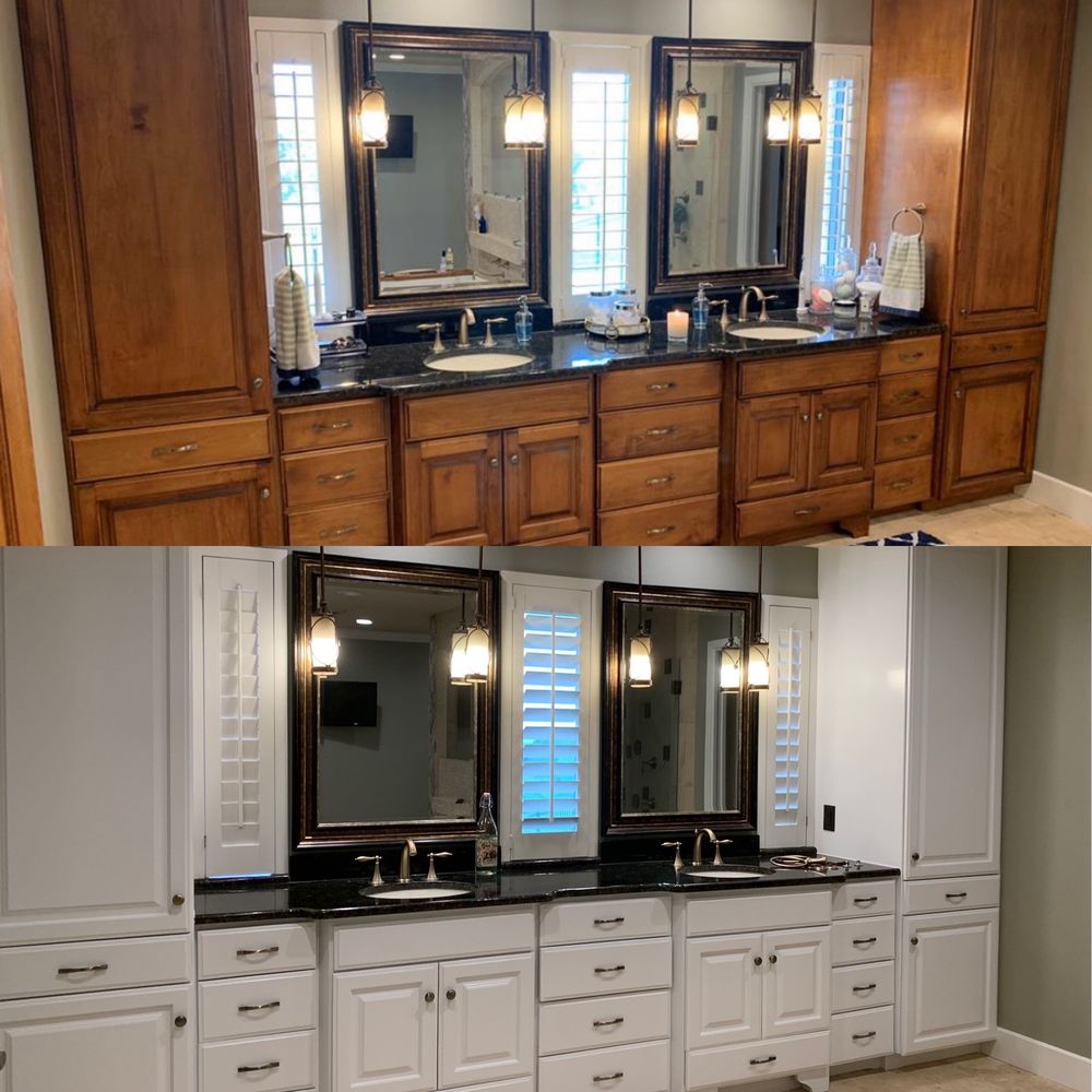 RJR Maintenance Services - Before and after of the master bathroom - Handyman Near Me RJR Maintenance Services - Before and after of the master bathroom - Handyman Near Me
