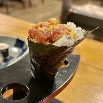 Sasaki Japanese Restaurant - Spicy Tuna Hand Roll - Japanese Near Me - Houston, Texas Sasaki Japanese Restaurant - Spicy Tuna Hand Roll - Japanese Near Me - Houston, Texas