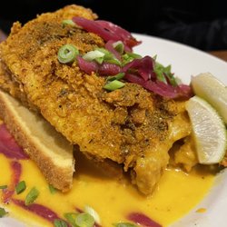 Bantam - The Golden Chicken - in tumeric jerk spice, with a pineapple habanero sauce. Spicy but your palate adapts to the yum