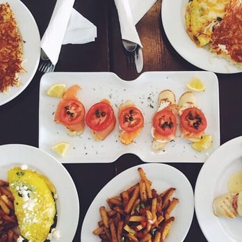 Rialto Cafe - Eggs Benedict on FLEEK - Breakfast & Brunch Near Me - Fullerton, California