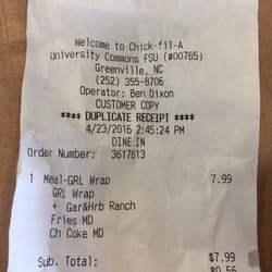 Chick-fil-A - A grilled chicken cool wrap does not take 20 minutes to make...