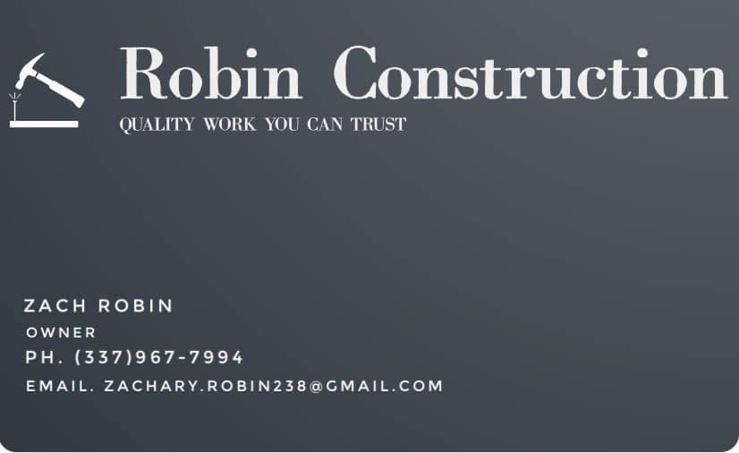 Slide of Robin Construction