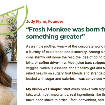 Fresh Monkee - Braintree, MA - Founder Story - Juice Bars & Smoothies Near Me - Braintree, Massachusetts