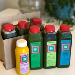 The GEM Organic Food & Juice - Post surgery juice spread!