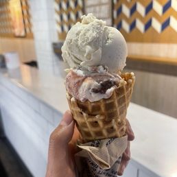 Goat Cheese with Red Cherries Ice Cream & Honey Vanilla Bean