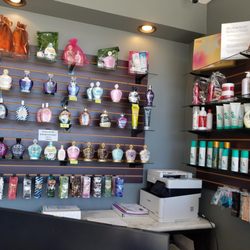 Beyond Bronz'd - Look at all the lotions, tan extender and spa products they stock.