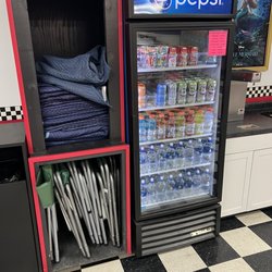 Blue Grass Drive-In - Bottled beverages and chairs and blankets for those who want to take in a nice warm spring night or summer evening