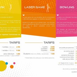 Dix31 - Tarifs Bowling, KidPark, Laser Game