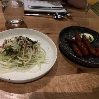 Rooster & Owl - Pear salad and BBQ Carrots - New American Near Me - Washington, DC, District of Columbia