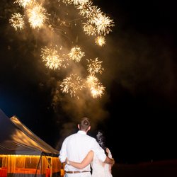 Andover Barn - Fireworks over the tent