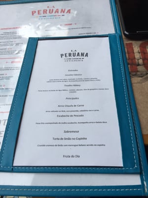 Menu photo 2 La Peruana Cevichería São Paulo, SP Menu photo 2 La Peruana Cevichería São Paulo, SP
