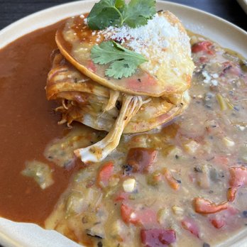 Panxa Cocina - Stacked enchiladas - Cocktail Bars Near Me - Long Beach, California Panxa Cocina - Stacked enchiladas - Cocktail Bars Near Me - Long Beach, California