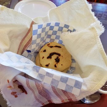 La Esperanza Restaurant - Complimentary Appetizer - Handmade dollar size tortilla with Black Beans spread - Bakeries Near Me - Long Beach, California