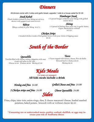 Menu photo 1 South Main Restaurant and Pub Clover, SC Menu photo 1 South Main Restaurant and Pub Clover, SC