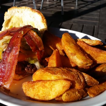 Haunted Hamburger - My husband's Haunted Burger with potatoe wedges. - Burgers Near Me - Jerome, Arizona Haunted Hamburger - My husband's Haunted Burger with potatoe wedges. - Burgers Near Me - Jerome, Arizona