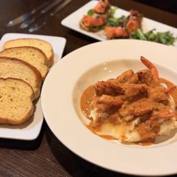 Garlic shrimp mashed potatoes! Must order dish!