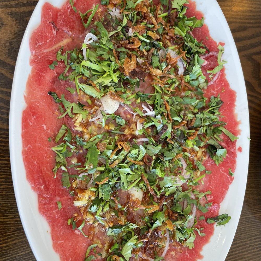 Wooden Fish - Beef carpaccio - Vietnamese Near Me - West Vancouver, British Columbia Wooden Fish - Beef carpaccio - Vietnamese Near Me - West Vancouver, British Columbia
