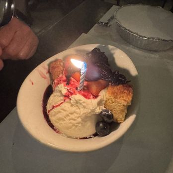 Echo & Rig - Fruit cake and ice cream ( delivered to the Bday Guy) - Steakhouses Near Me - Las Vegas, Nevada
