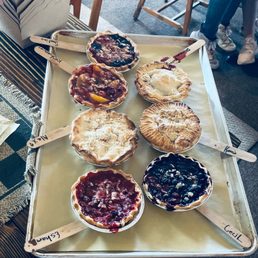 6ish mini pies my students were able to make with the help of Sara and her staff