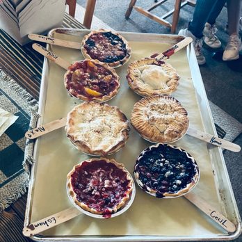 Pie Town Pie - 6ish mini pies my students were able to make with the help of Sara and her staff - Bakeries Near Me - Pie Town, New Mexico