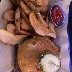 Sidebar - Smash burger with those great scoop fries
