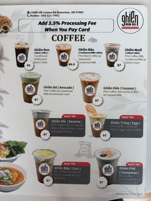 Menu photo 4 Ghien Bun Bo Beaverton, OR