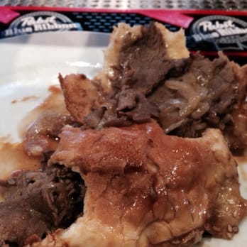 Lou's City Bar - This was their "BBQ" sandwich. The meat was fatty and inedible, there was no BBQ sauce on it and the buns were soggy. - Sports Bars Near Me - Washington, DC, District of Columbia