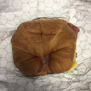 Three Flint Hill Cafe - a croissant sandwich wrapped in foil - Cafes Near Me - Fairfax, Virginia