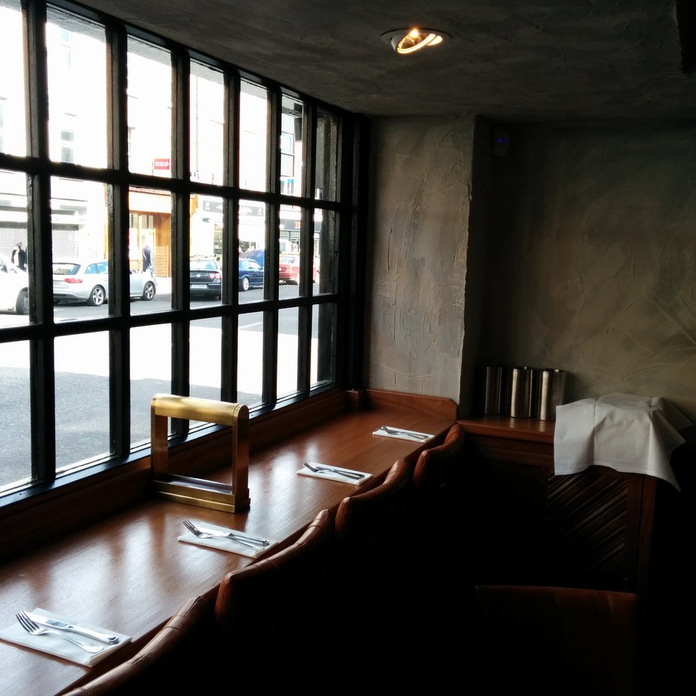 Brookwood - Looking out onto Baggot st - Seafood Near Me - Dublin, D