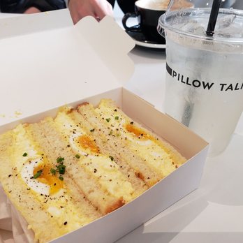 Pillow Talk Cafe Pasadena - Egg heaven sandwich and sparkling lemonade - Coffee & Tea Near Me - Pasadena, California
