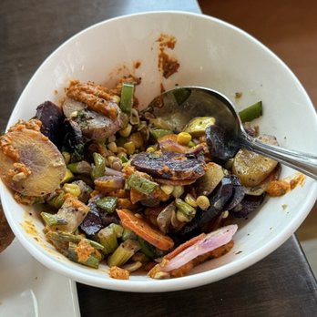 Carne RiNo - What are all these vegetables? Are they overcooked or over sauced? Not sure, but while tasty, it's a bit soggy. - Steakhouses Near Me - Denver, Colorado Carne RiNo - What are all these vegetables? Are they overcooked or over sauced? Not sure, but while tasty, it's a bit soggy. - Steakhouses Near Me - Denver, Colorado