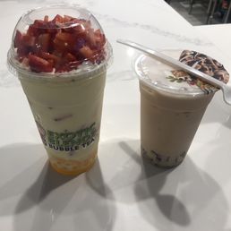 Left is pina colada and right is classic royal.
