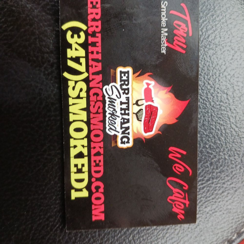 Err'Thang Smoked - Business card - Barbeque Near Me - Detroit, Michigan