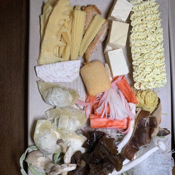 Spring Shabu-Shabu - Veggies, tofu and ramen assortment. GET their HOMEMADE ramen and udon - Japanese Near Me - Flushing, New York