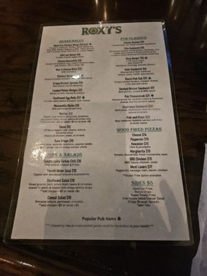 Menu photo 3 Roxy's Pub West Palm Beach, FL