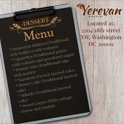 Menu photo 6 Yerevan Washington, DC, DC