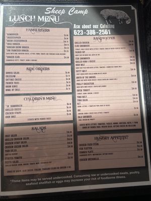 Menu photo 5 The Sheep Camp Buckeye, AZ Menu photo 5 The Sheep Camp Buckeye, AZ