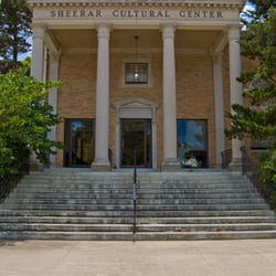 Stillwater History Museum at the Sheerar - The Sheerar Cultural & Heritage Center. The 7th Street entrance takes you into the Lobby of the Auditorium, available for rent.