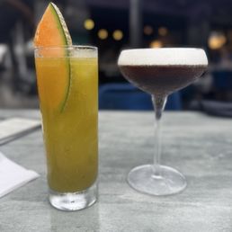 Jade Dragon and espresso martini